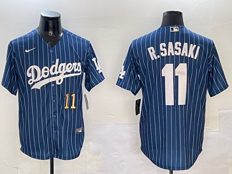 Men Los Angeles Dodgers #11 R Sasaki blue 2025 MLB nike jersey style 29->los angeles dodgers->MLB Jersey